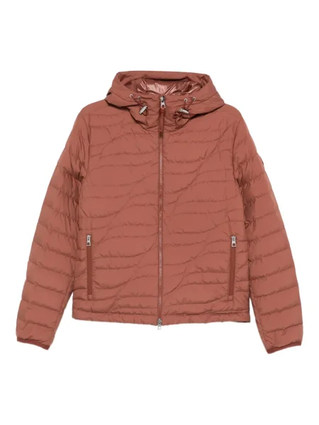 Geacă Moncler cu glugă maro