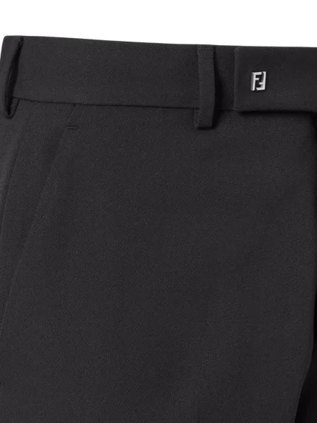 Pantaloni Fendi de lână negru