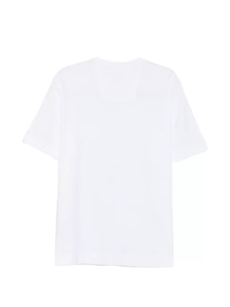Tricou Boss cu broderie alb