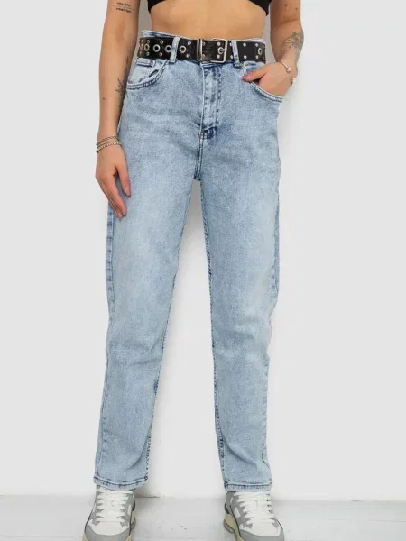 Джинси мом Ager блакитний