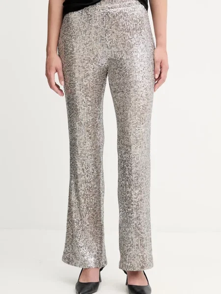 Hoss Intropia pantaloni drept high waist verde