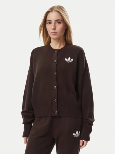 Adidas Cardigan Essentials închis maro