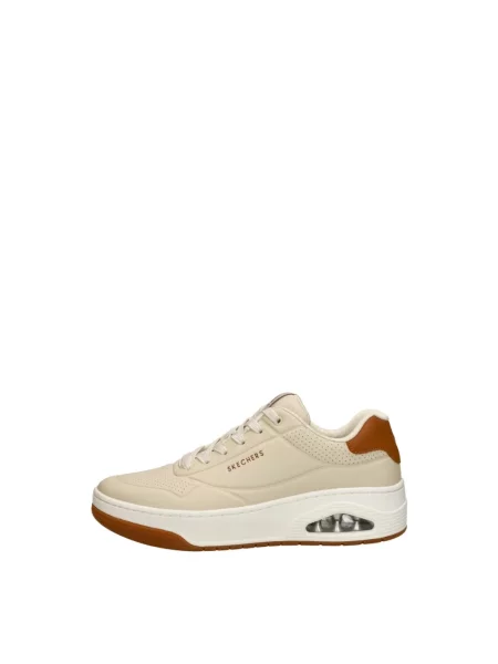 Sneakersy Skechers skórzane beżowe