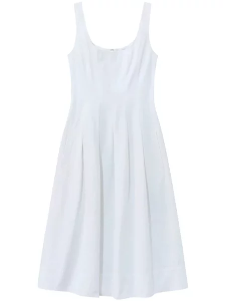 Sukienka Proenza Schouler White Label plisowana garniturowa biała