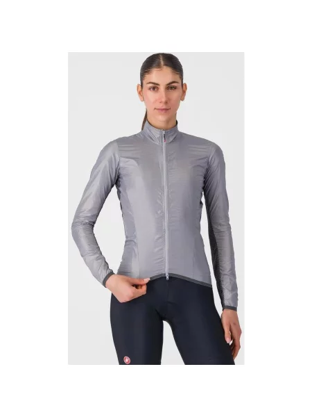 Kurtka wiatrówka Castelli Aria Shell 2 szaro srebrna XS szara