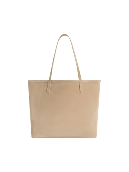 Shopperka Mc2 Saint Barth zamszowa beżowa