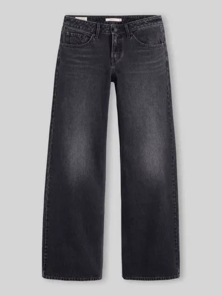 Jeans o kroju straight fit z czystej bawełny w fasonie Levi's® 300 czarne