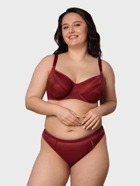 Труси brabrabra поліамід/еластан бордовий