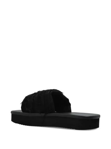 Papuci Rick Owens Drkshdw cu platformă negru