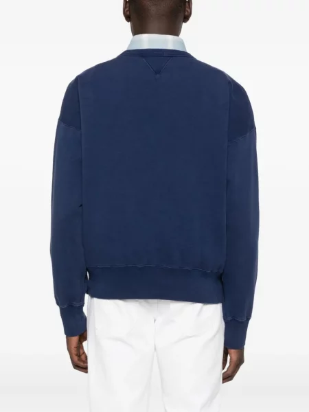 Hanorac Polo Ralph Lauren din piele cu broderie verde