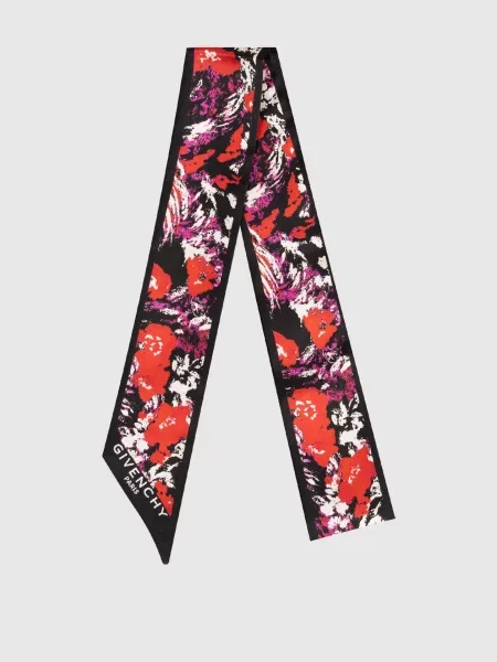 Шовковий шарф Givenchy в квіточку з принтом