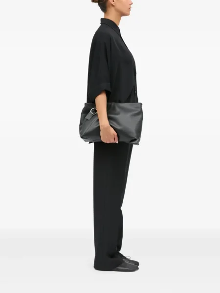 Δερμάτινος clutch Mm6 Maison Margiela μαύρο