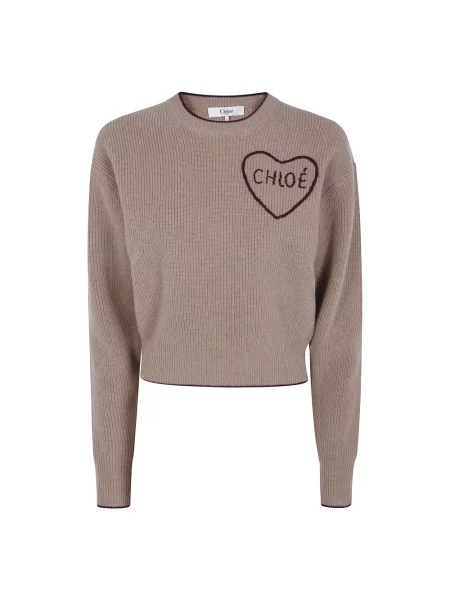 Sweter Chloe brązowy