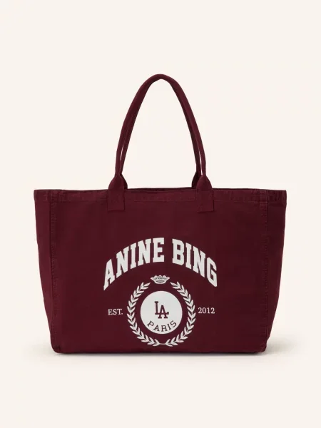 Anine Bing Shopperka rot biała