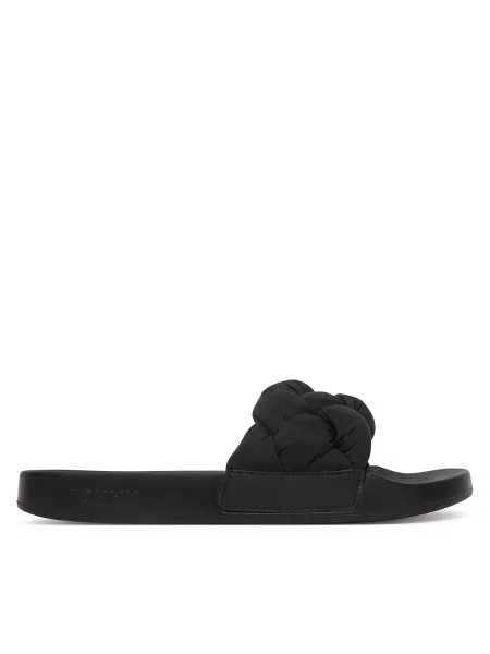 Natikači Tommy Jeans Tjw Braided Slides črna