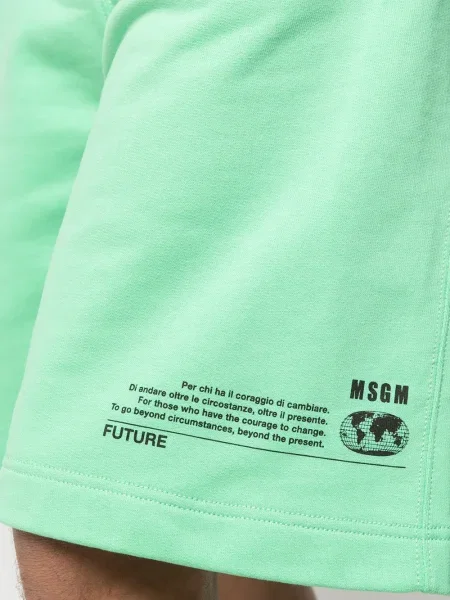 Σορτς Msgm με σχέδιο πράσινο