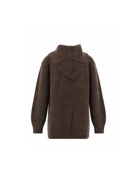 Sweter Parosh wełniany brązowy