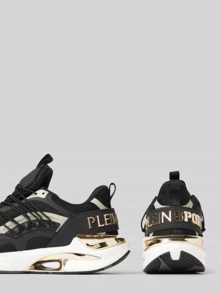 Sneakersy z aplikacją z logo model ‘ONYX ULTRA’ Plein Sport czarne
