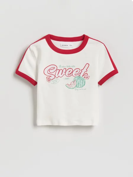 Reserved Tricou cu adaos de crem