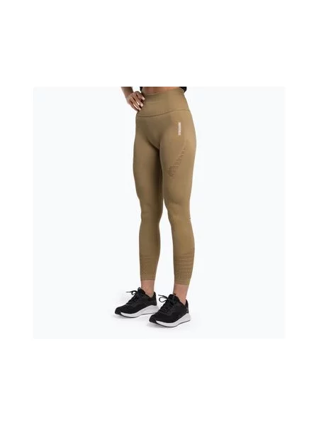 Легінси тренувальні Gymshark Energy Seamless biscotti brown/white білі