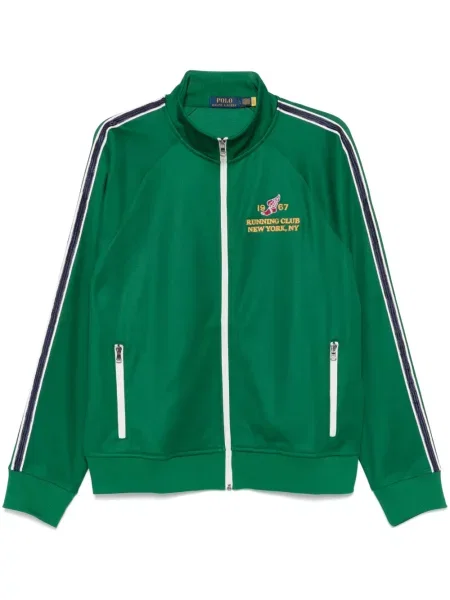 Haftowana koszula Polo Ralph Lauren w paski szara