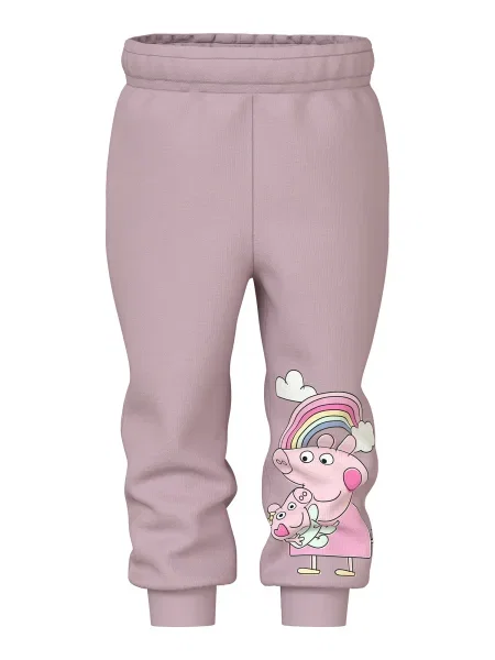 NAME IT Παντελόνι NMFNori Peppa λεμονί / δαμασκηνί / ρόδινο μαύρο