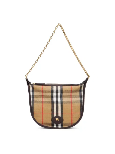 Naszyjnik Burberry w kratę beżowy