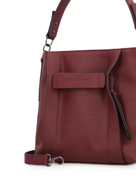 Geantă shopper Longchamp din piele roșu