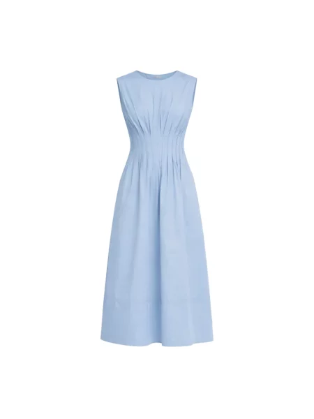 Sukienka midi Semicouture do kolan niebieska