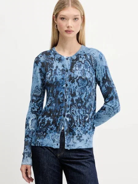 Desigual cardigan KASSIDY light albastru