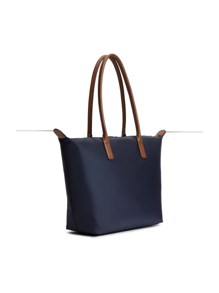 Kabelka Tommy Hilfiger Popette Tote Corp Tmavomodrá modrá