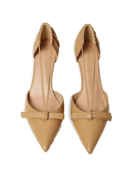 Pantofi cu toc Twinset cu funde din piele