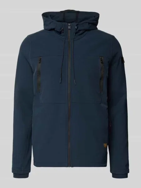 Bluza rozpinana o kroju regular fit z na błyskawiczny Pme Legend granatowa