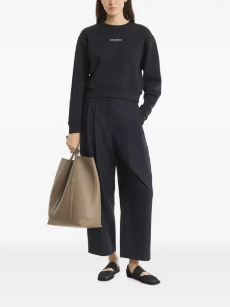 Hanorac Maison Kitsune cu imagine negru