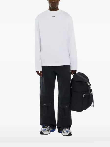 Lung tricou Off-white alb
