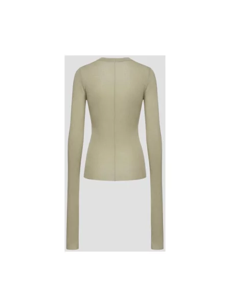 Top Rick Owens o skróconej długości beżowy