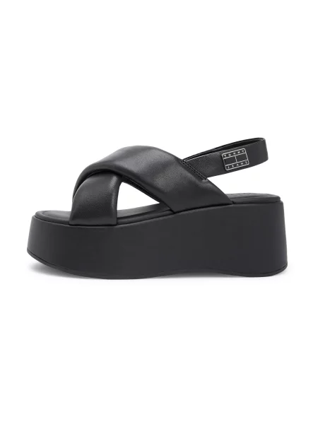 Tommy Jeans Sandale negru