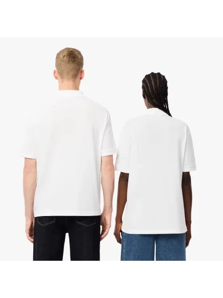 Поло Lacoste белое