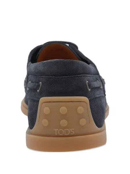 Pantofi loafer Tod's din piele de căprioară albastru