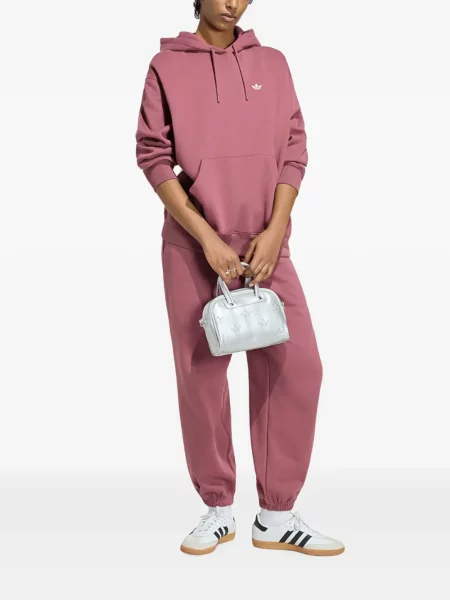 Geacă de blugi Adidas cu broderie cu dungi alergare albastru