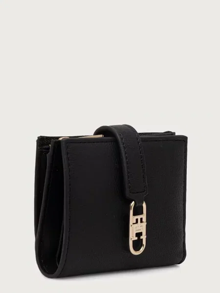 Tommy Hilfiger portofel pentru femei cu imitație de piele negru