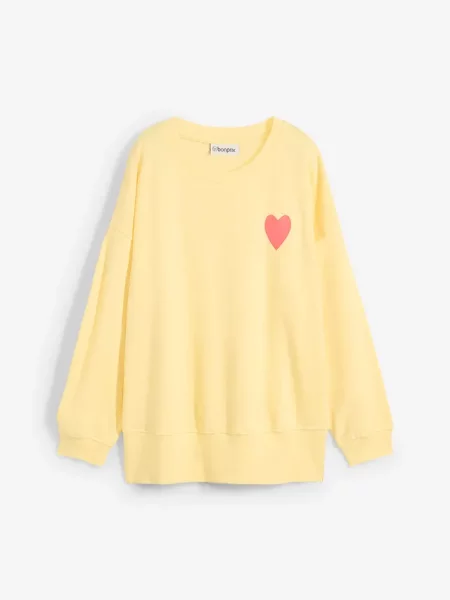 Bluza oversize z bawełny organicznej żółta