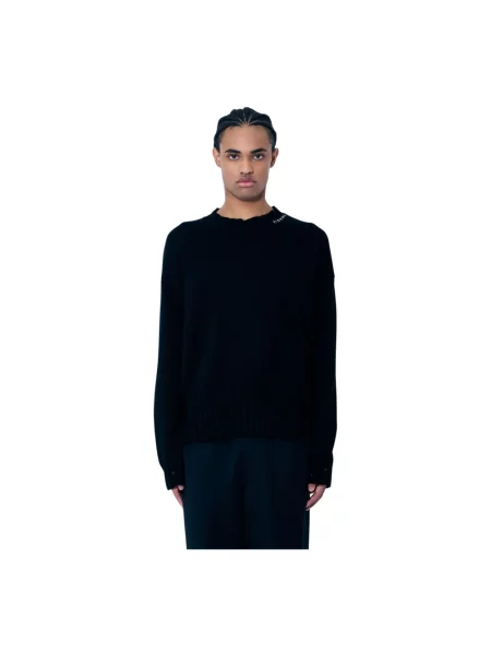 Dzianinowy sweter Marni casual czarny