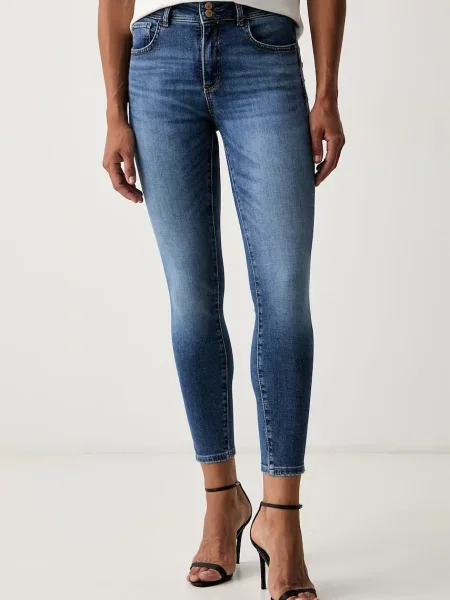 Guess blugi skinny pentru femei SHAPE UP albastru