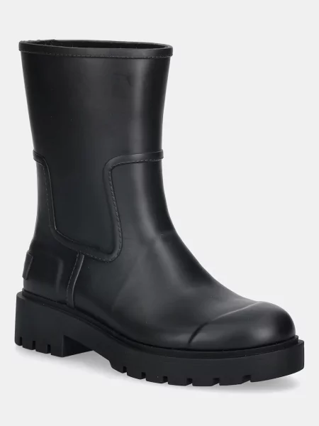 Gumijasti škornji Calvin Klein MID RAINBOOT RUBBER črna