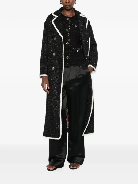 Vestă Minime din tweed negru