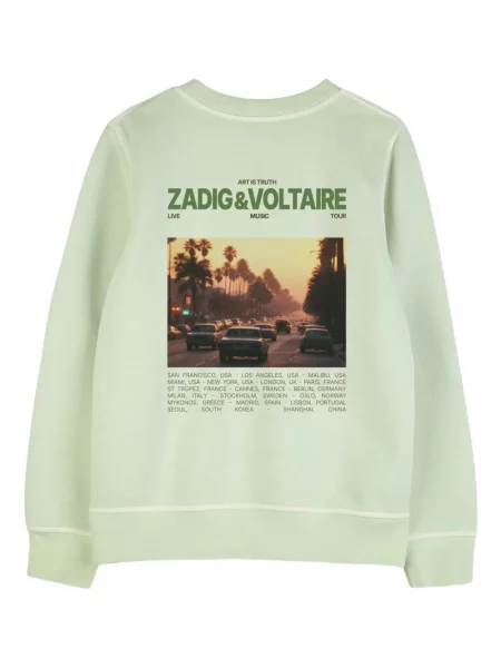 Dětska mikina Zadig & Voltaire zelená