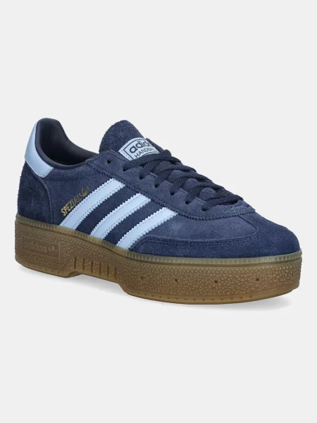 Superge iz semiša adidas Originals Handball Spezial Bold mornarsko modra