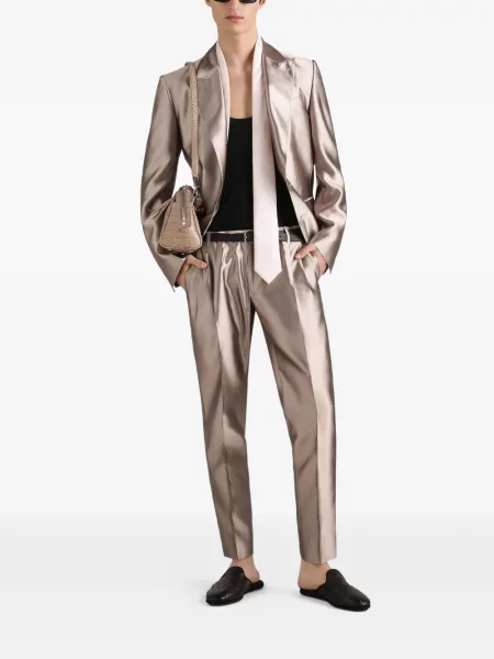 Pantaloni Dolce & Gabbana de mătase