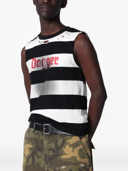 Vestă Dagger zdrențuiți negru
